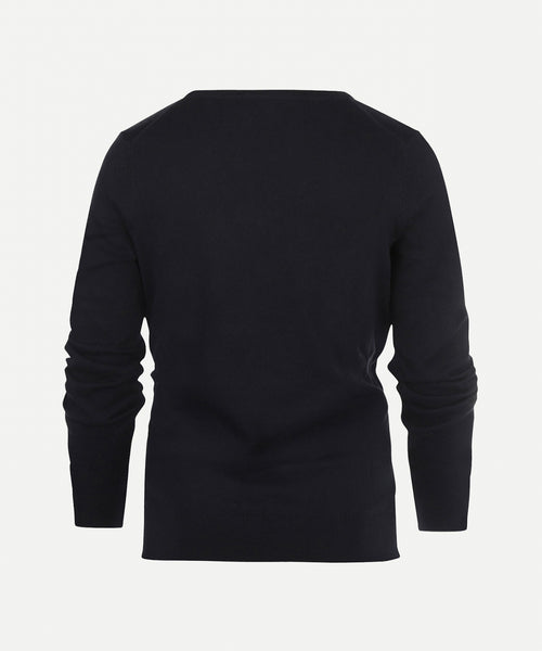 Trui cotton cashmere V-hals | Navy