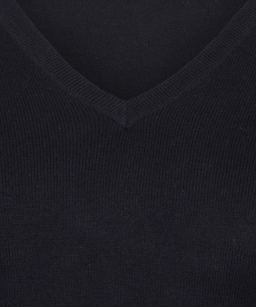 Trui cotton cashmere V-hals | Navy
