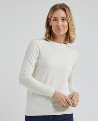 Trui ronde hals | Off White