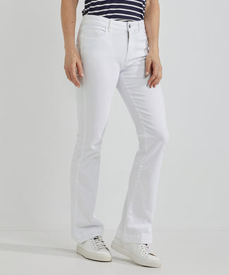 Jeans flared | White