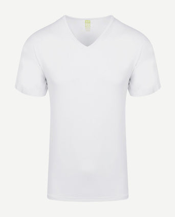 Alan Red bamboo t-shirt v-hals wit