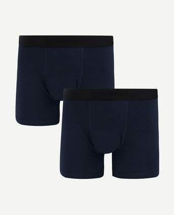 Boxer donkerblauw (2-pack)
