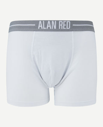 Alan Red boxershort wit (2-pack)