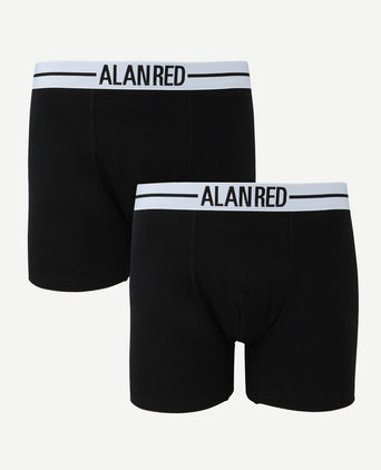 Alan Red boxershort zwart (2-pack)