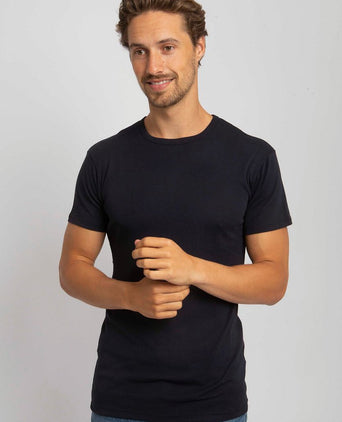 Alan Red Copenhagen t-shirt o-hals donkerblauw (2-pack) | Slim-fit
