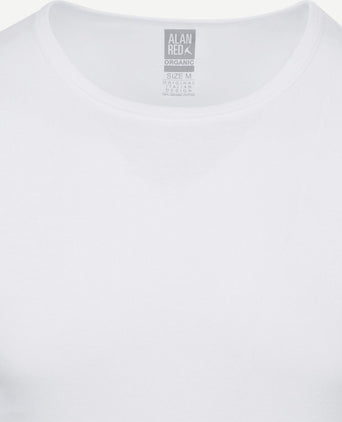 Alan Red Copenhagen t-shirt o-hals wit (2-pack) | Slim-fit