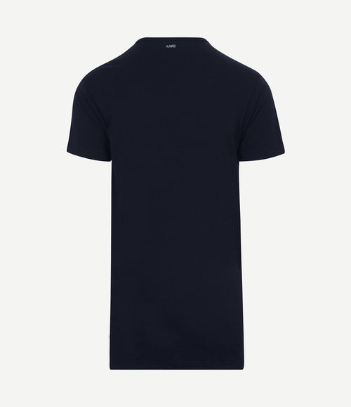 Derby extra lang t-shirt donkerblauw (2-pack)
