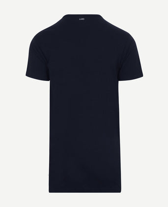Derby extra lang t-shirt donkerblauw (2-pack)