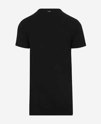 Alan Red Derby extra lang t-shirt zwart (2-pack) | Regular-fit
