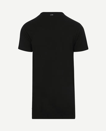 Derby extra lang t-shirt zwart (2-pack)