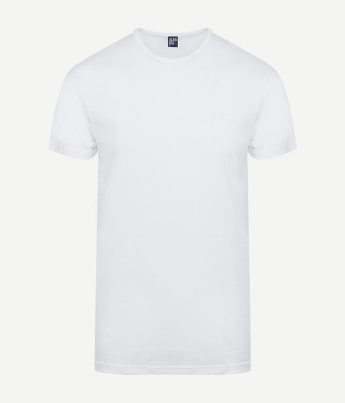 Alan Red Derby extra lange t-shirts wit (2-pack) | Regular-fit