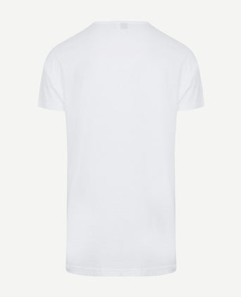 Alan Red Derby extra lange t-shirts wit (2-pack) | Regular-fit