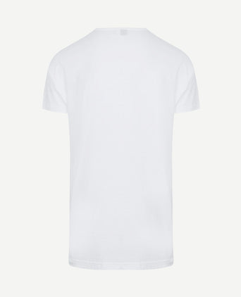 Derby extra lange t-shirts wit (2-pack)