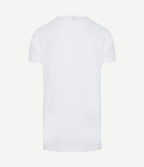 Derby extra lange t-shirts wit (2-pack)