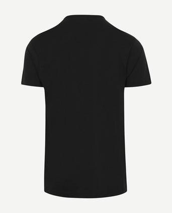 Derby o-hals t-shirt zwart (2-pack)