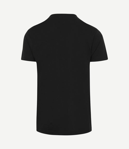 Derby o-hals t-shirt zwart (2-pack)