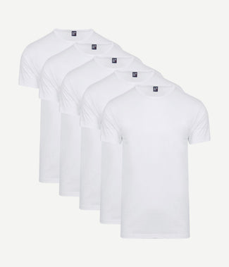 Giftbox Derby o-hals t-shirts wit (5-pack) Giftbox Derby o-hals t-shirts wit (5-pack)