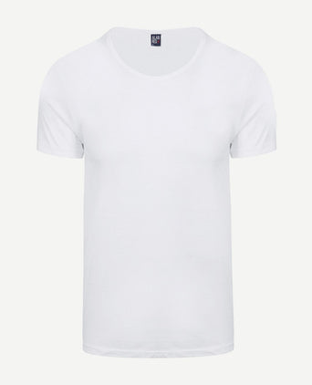 Alan Red James brede o-hals wit (2-pack) | Slim-fit