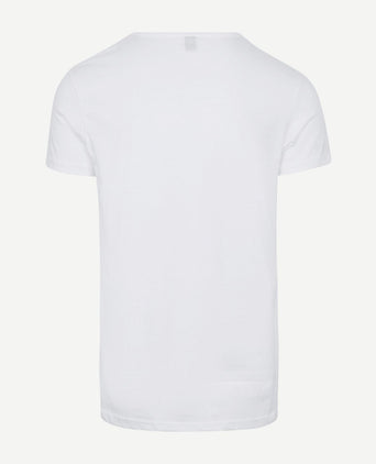 Alan Red James brede o-hals wit (2-pack) | Slim-fit