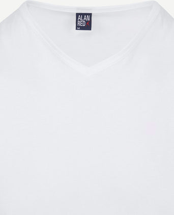 Alan Red Minto singlet mouwloos wit (2-pack) | Slim-fit