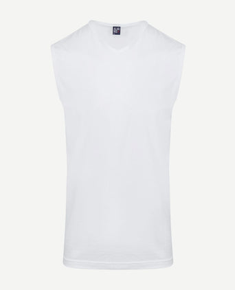 Alan Red Minto singlet mouwloos wit (2-pack) | Slim-fit