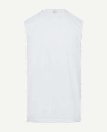 Alan Red Minto singlet mouwloos wit (2-pack) | Slim-fit