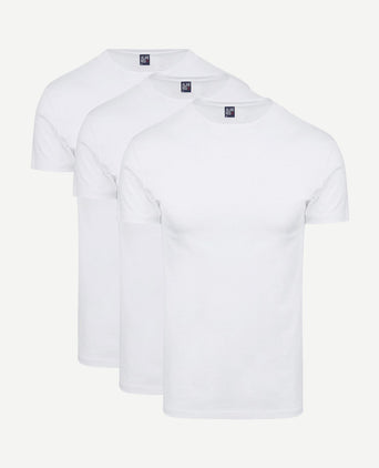 Oakville t-shirt wit (3-pack)