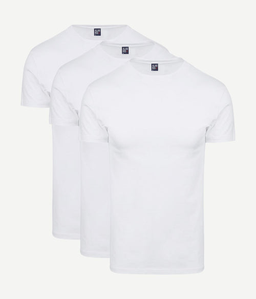 Alan Red oakville t-shirt wit (3-pack)