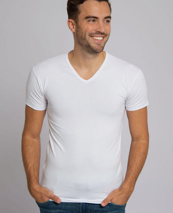 Alan Red Oklahoma t-shirt stretch wit (3-pack)