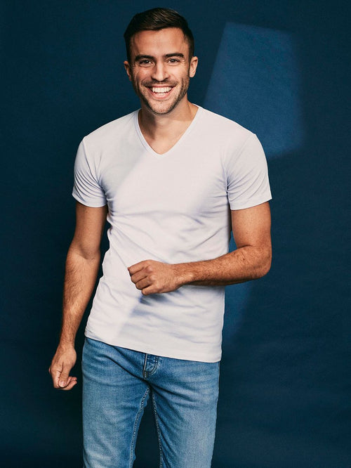 Oklahoma t-shirt stretch wit (3-pack)