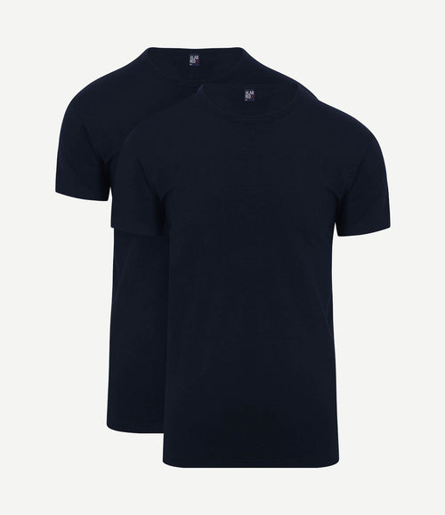 Ottawa t-shirt stretch donkerblauw (2-pack)