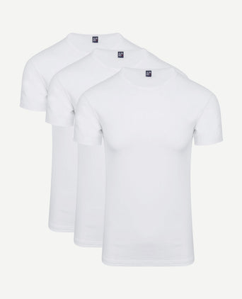 Ottawa t-shirt stretch wit (3-pack)