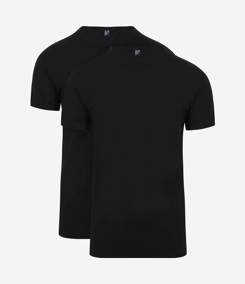Ottawa t-shirt stretch zwart (2-pack)