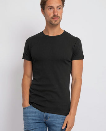 Alan Red Ottawa t-shirt stretch zwart (2-pack)