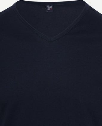 Vermont extra lange t-shirts donkerblauw (2-pack)