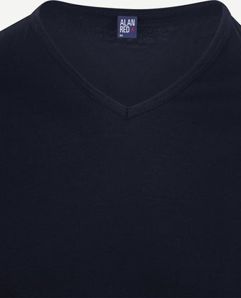 Vermont t-shirts v-hals donkerblauw (2-pack)