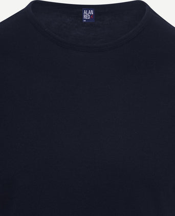 Derby extra lang t-shirt donkerblauw (2-pack)
