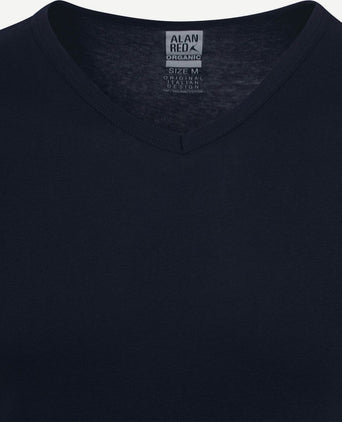Vancouver t-shirt v-hals donkerblauw (2-pack)