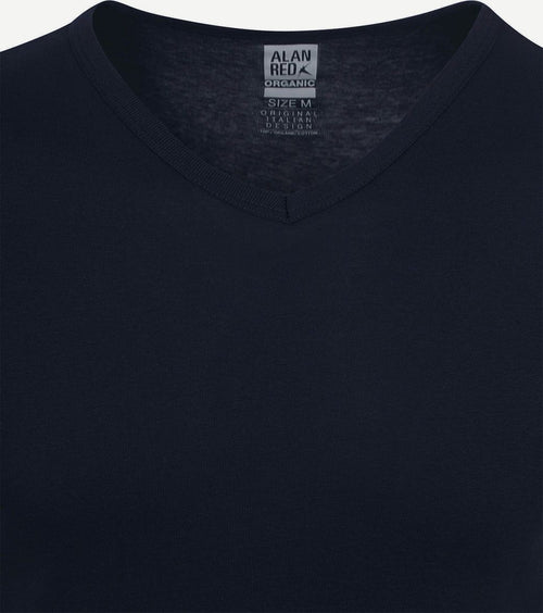 Vancouver t-shirt v-hals donkerblauw (2-pack)
