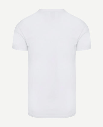 Vancouver organic v-hals t-shirt wit (2-pack)
