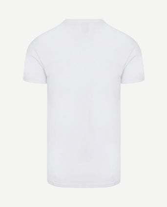 Vancouver organic v-hals t-shirt wit (2-pack)