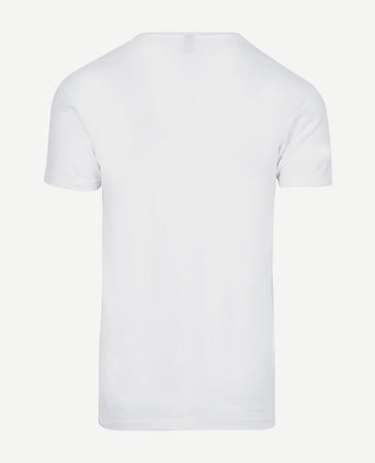 T-shirt (2-pack) NOV extra diepe v-hals stretch