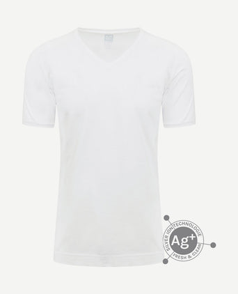 T-shirt Oxford wit