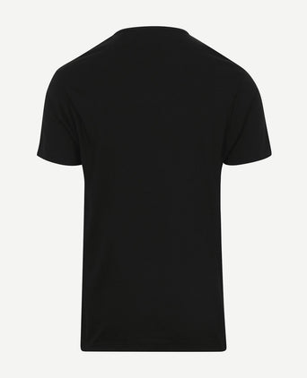 T-shirt v-hals Vermont zwart (2-pack)