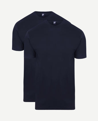 T-shirt Virginia donkerblauw ((2-pack))