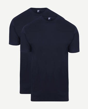 T-shirt Virginia donkerblauw ((2-pack))