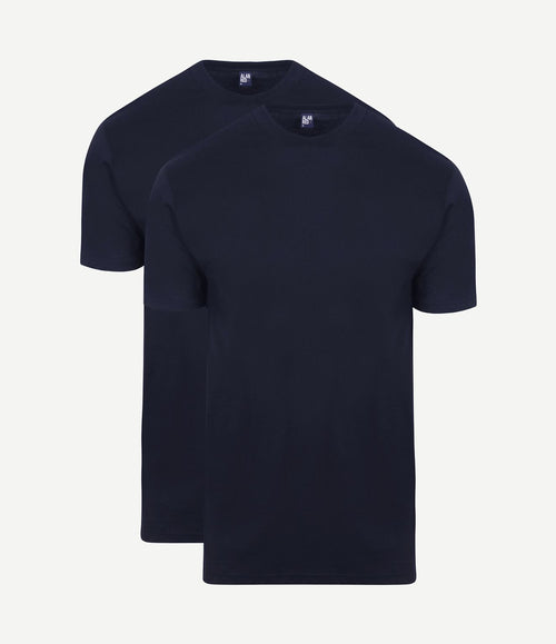 T-shirt Virginia donkerblauw ((2-pack))