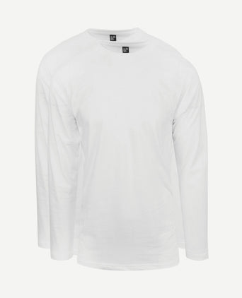 T-shirt Virginia wit longsleeve (2-pack)