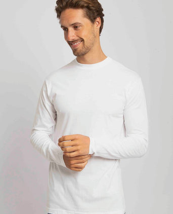 T-shirt Virginia wit longsleeve (2-pack)