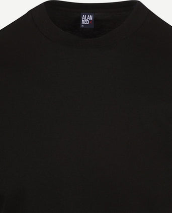 Alan Red t-shirt Virginia zwart ((2-pack)) | Regular-fit
